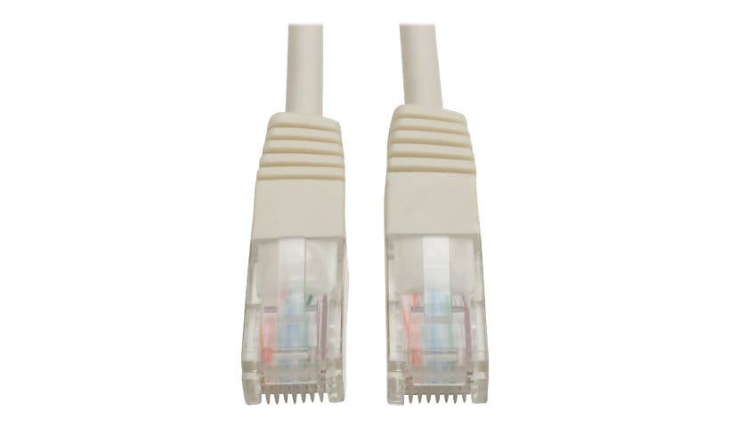 Eaton Tripp Lite Series Cat5e 350 MHz Molded (UTP) Ethernet Cable (RJ45 M/M), PoE - White, 1 ft. (0.31 m) - patch cable