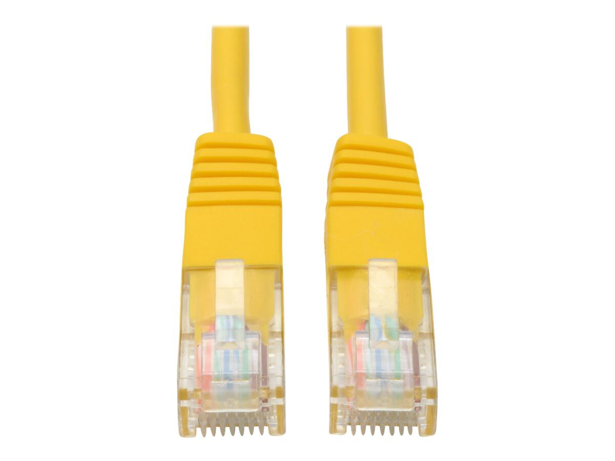 TRIPP 6FT CAT5E MOLDED YLW M/M