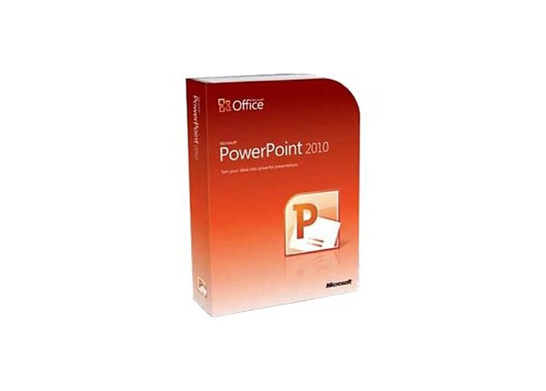 Microsoft PowerPoint 2010 - license - 1 PC