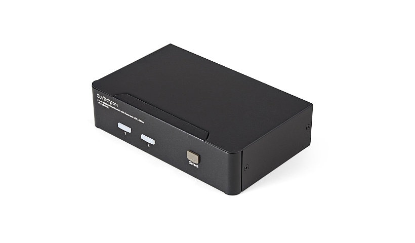 StarTech.com 2 Port USB HDMI KVM Switch with Audio and USB 2.0 Hub, 1920x1200