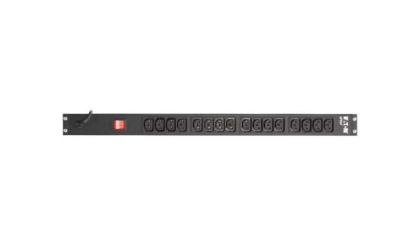 Eaton Basic rack PDU, 0U, C14 input, 1.44 kW max, 100-240V, 12A, 6 ft cord,