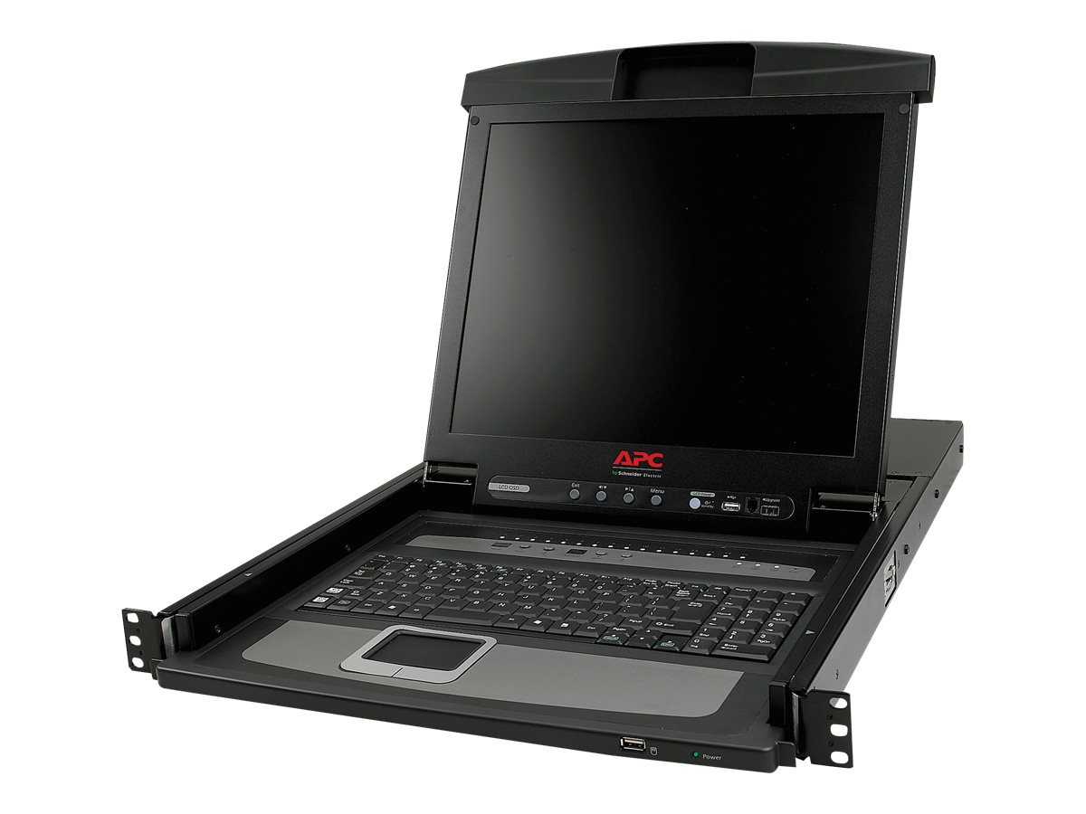 17" Rack LCD Console with Integrated 16 Port Analog KVM Switch