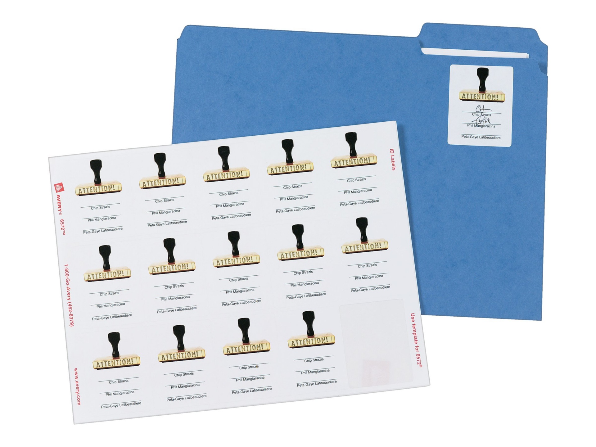 Avery Permanent I.D. Labels - labels - 225 label(s) - 2 in x 2.63 in