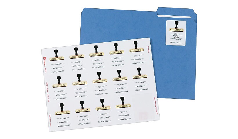 Avery Permanent I.D. Labels - labels - 225 label(s) - 2 in x 2.63 in
