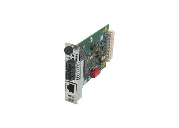 Transition Point System Slide-In-Module Media Converter - media converter - Ethernet, Fast Ethernet