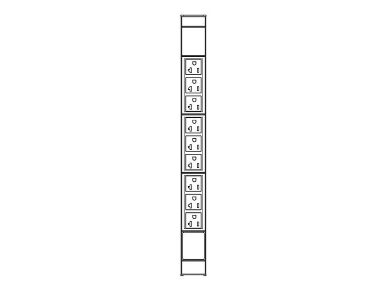 Vertiv Knurr DI-STRIP Basic Rack PDU, L5-20P Plug, 9 5-20 T-slot sockets