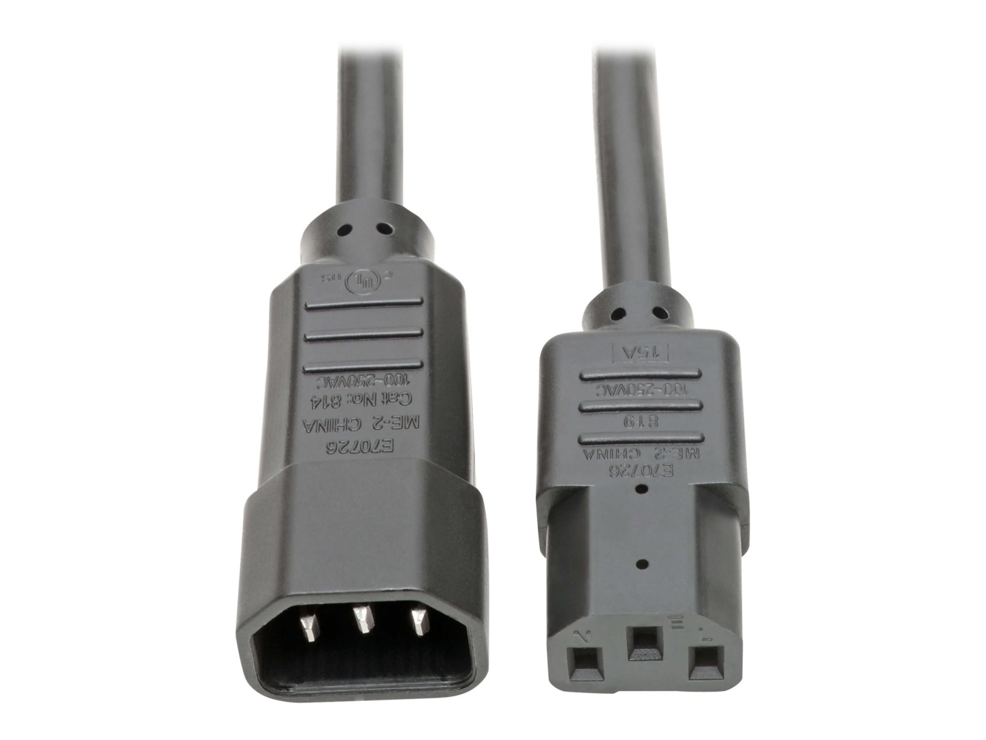 Eaton Tripp Lite Series Heavy-Duty PDU Power Cord, C13 to C14 - 15A, 250V,