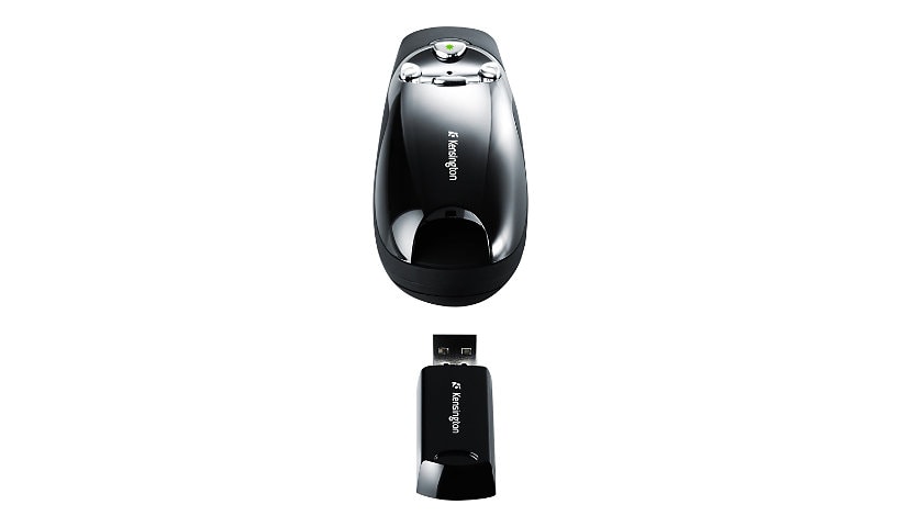 Kensington Wireless Presenter Pro with Green Laser Pointer presentation remote control - black