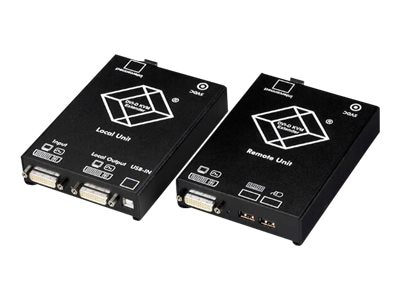 Black Box ServSwitch Single DVI Fiber Optic KVM Extenders, USB, Single-Mode