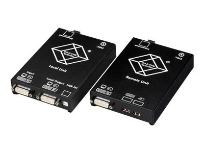 Black Box ServSwitch Single DVI Fiber Optic KVM Extenders, USB, Single-Mode - KVM extender