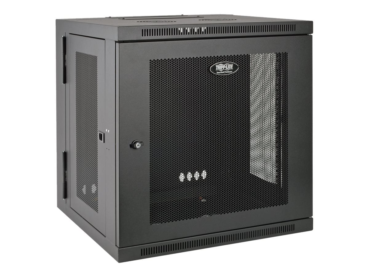 Tripp Lite 10U Wall Mount Rack Enclosure Server Cabinet Hinged w/ Door & Sides - rack - 10U