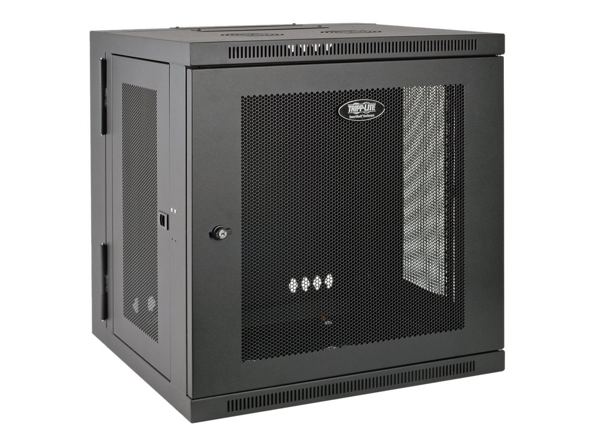 Tripp Lite 10U Wall Mount Server Rack Enclosure Cabinet Hinged Wallmount