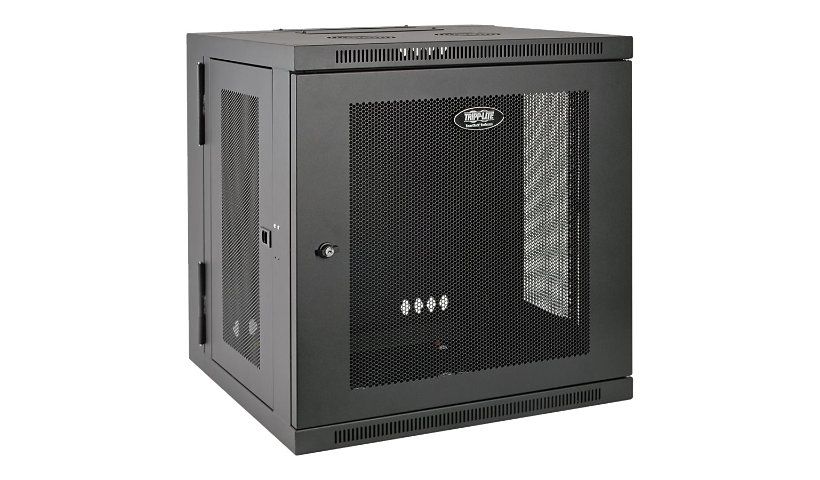 Tripp Lite 10U Wall Mount Rack Enclosure Server Cabinet Hinged w/ Door & Sides - rack - 10U