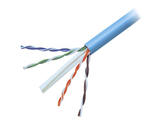 1000ft Plenum Blue Cat6 Solid Ethernet Cable