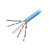 Belkin Cat6 1000ft Blue Plenum Solid Bulk Cable, 4PR, 23 AWG, 1000'