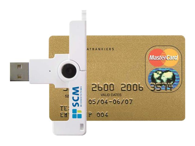 SCM SmartFold SCR3500 - SMART card reader - USB - SCR3500