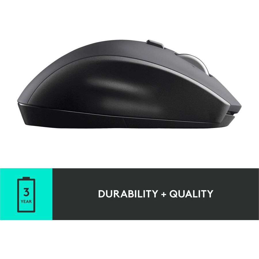 Thumbnail 6 of 10 for Logitech M705 Marathon Wireless Mouse, 2.4 GHz USB Unifying Receiver, 1000 DPI, 5-Programmable Buttons, Black