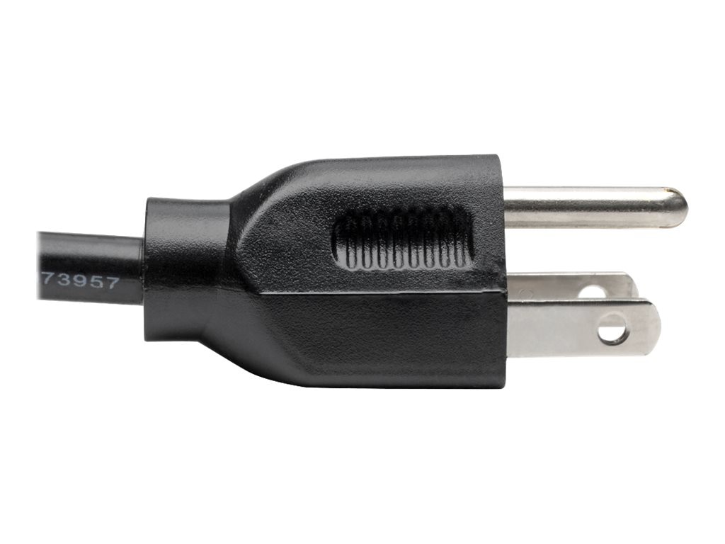 Thumbnail 5 of 13 for Eaton Tripp Lite Series Desktop Computer AC Power Cable, NEMA 5-15P to C13 - 10A, 125V, 18 AWG, 4 ft. (1.22 m), Black -