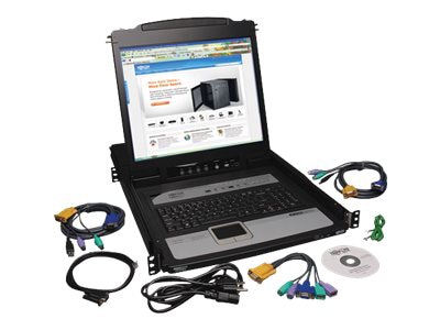 Thumbnail 3 of 9 for Eaton Tripp Lite Series NetDirector 8-Port 1U Rack-Mount Console KVM Switch with 19-in. LCD and IP Remote Access, TAA