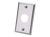 Panduit IndustrialNet Stainless Steel Faceplate, Single Gang, 1 Bulkhead Po