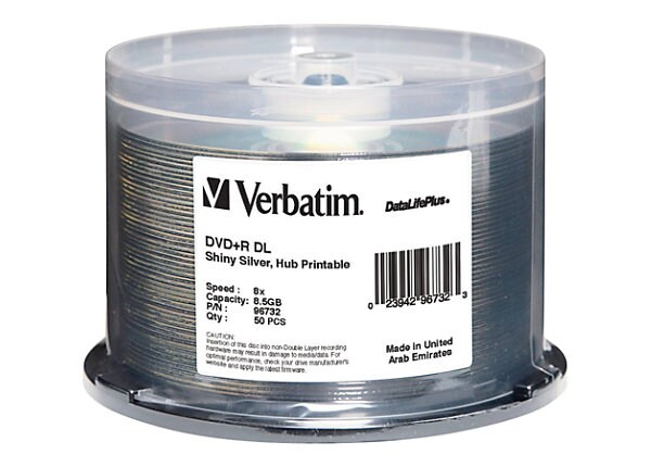 Verbatim DataLifePlus - DVD+R DL x 50 - 8.5 GB - storage media