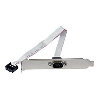 StarTech.com 9-pin Serial to 10-pin Header Slot Plate - Serial panel - DB-9 (M) - 10 pin IDC (F) - 41 cm