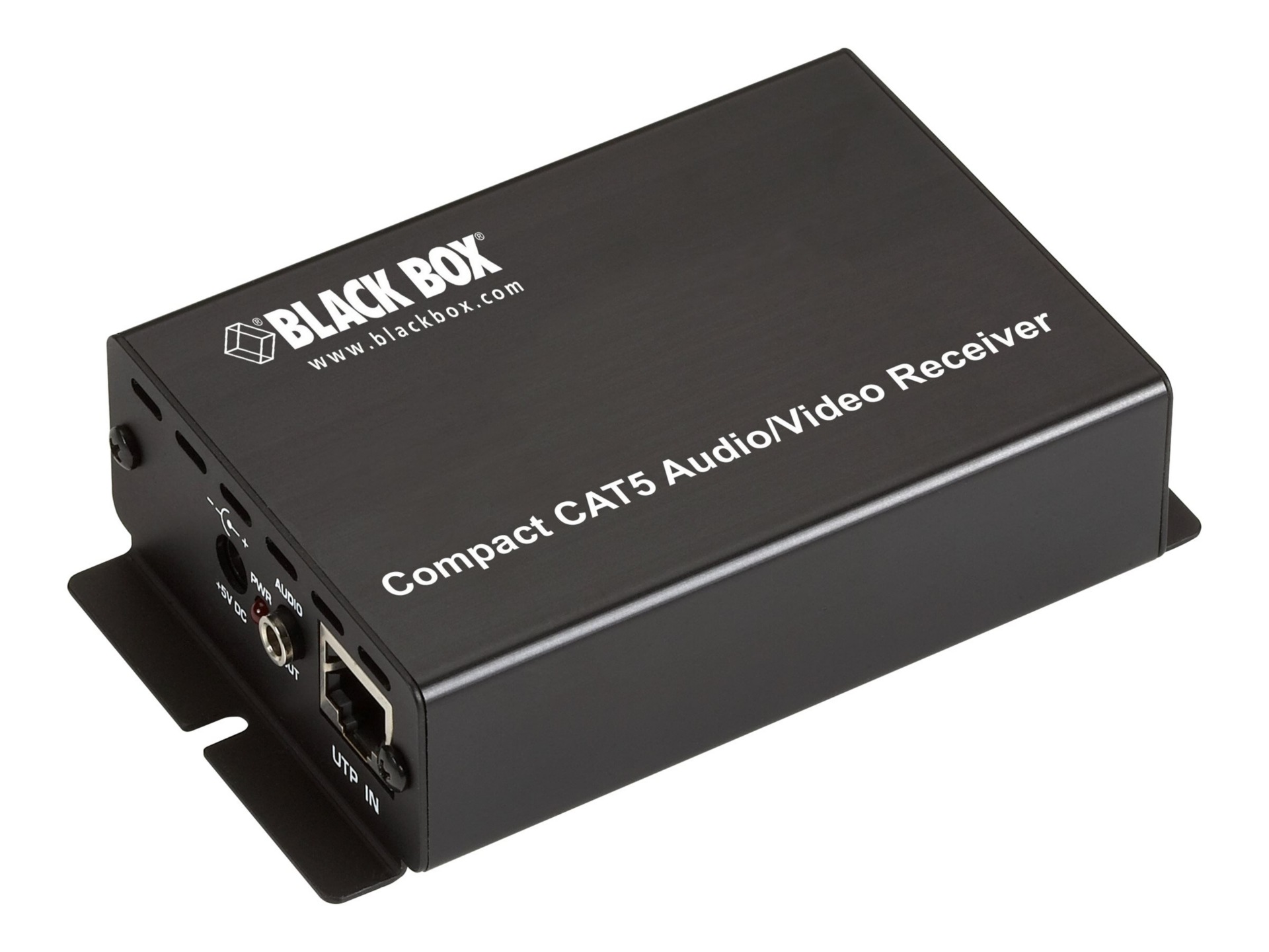 Black Box Compact CAT5 Audio/Video Receiver - video/audio extender