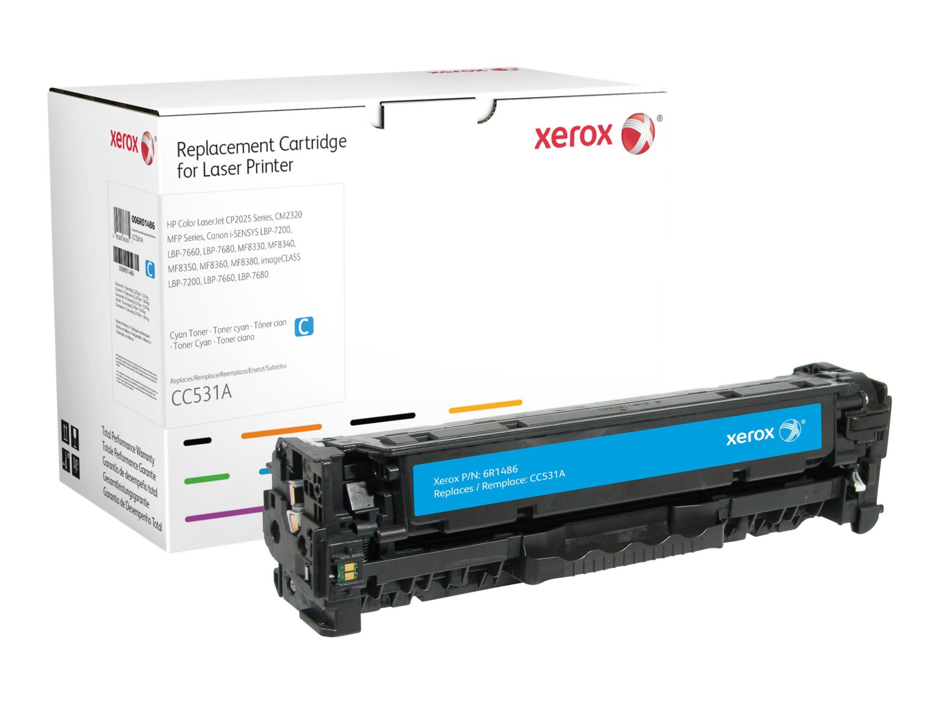 Xerox - cyan - toner cartridge (alternative for: HP CC531A)