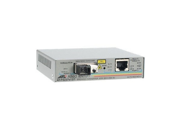 Allied Telesis AT FS232/1 - fiber media converter - 10Mb LAN, 100Mb LAN