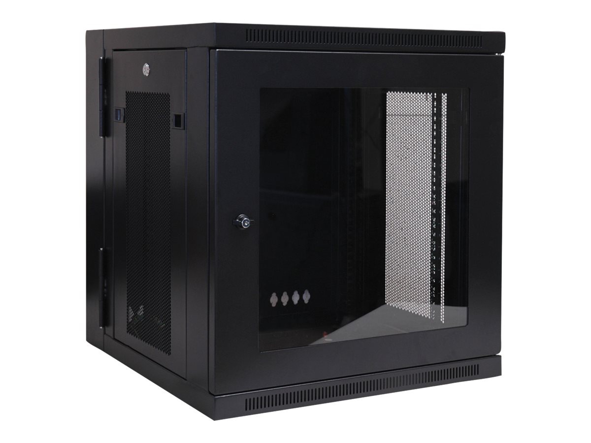 Tripp Lite 12U Wall Mount Rack Enclosure Server Cabinet Hinged Swinging Acrylic Window - rack - 12U