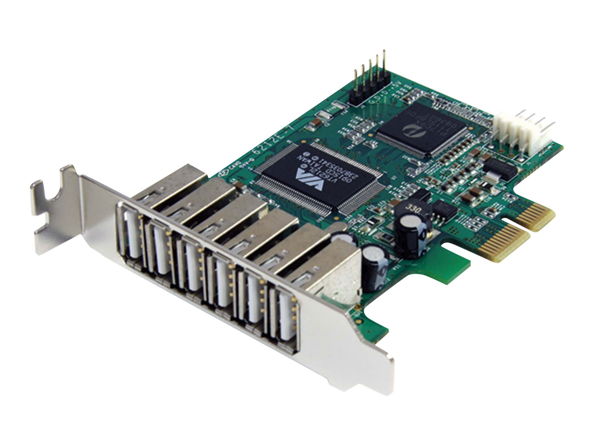 StarTech.com 7 Port PCI Express Low Profile USB 2.0 Adapter Card
