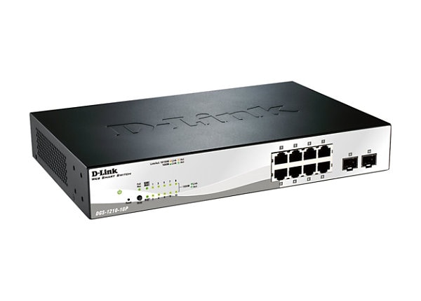 D-Link Web Smart DGS-1210-10P - switch - 10 ports - managed - DGS-1210-10P  - Ethernet Switches 