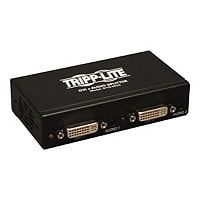 Tripp Lite 2-Port DVI Single Link Video / Audio Splitter / Booster DVIF/2xF TAA - video/audio splitter - 2 ports