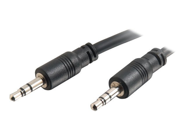 C2G 35ft 3.5mm Stereo Audio Cable With Low Profile Connectors M/M - In-Wall CMG-Rated
