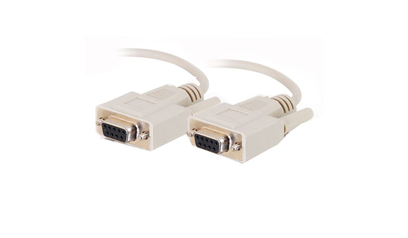 C2G 15' DB9 Female to DB9 Female Serial RS232 Cable - Beige