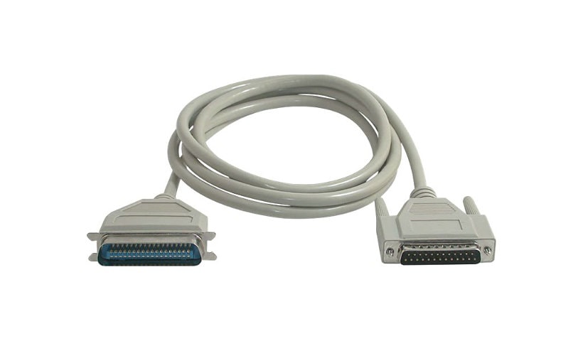 C2G 6ft DB25 Male to Centronics 36 Male Parallel Printer Cable
