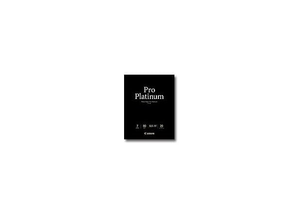 Canon Photo Paper Pro Platinum - photo paper - 20 sheet(s) - 215.9 x 279.4 mm