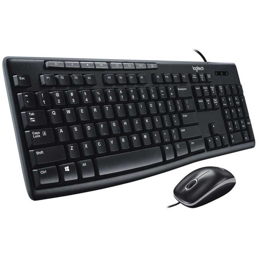 Logitech Media Combo MK200 - keyboard and mouse set - English