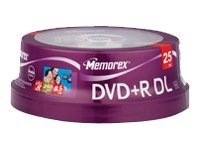 Memorex - DVD+R DL x 25 - 8.5 GB