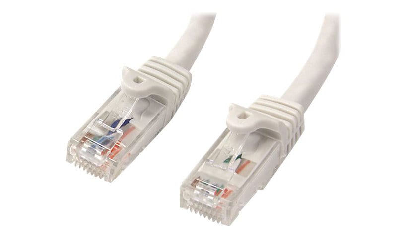 StarTech.com 25ft CAT6 Ethernet Cable - White Snagless Gigabit - 100W PoE UTP 650MHz Category 6 Patch Cord UL Certified