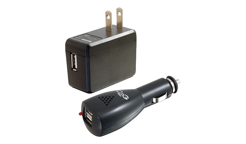 C2G USB Car Charger and Wall Charger Kit