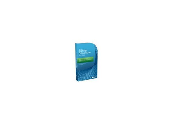 Microsoft TechNet Subscription Standard 2010 - subscription license (1 year) - 1 user