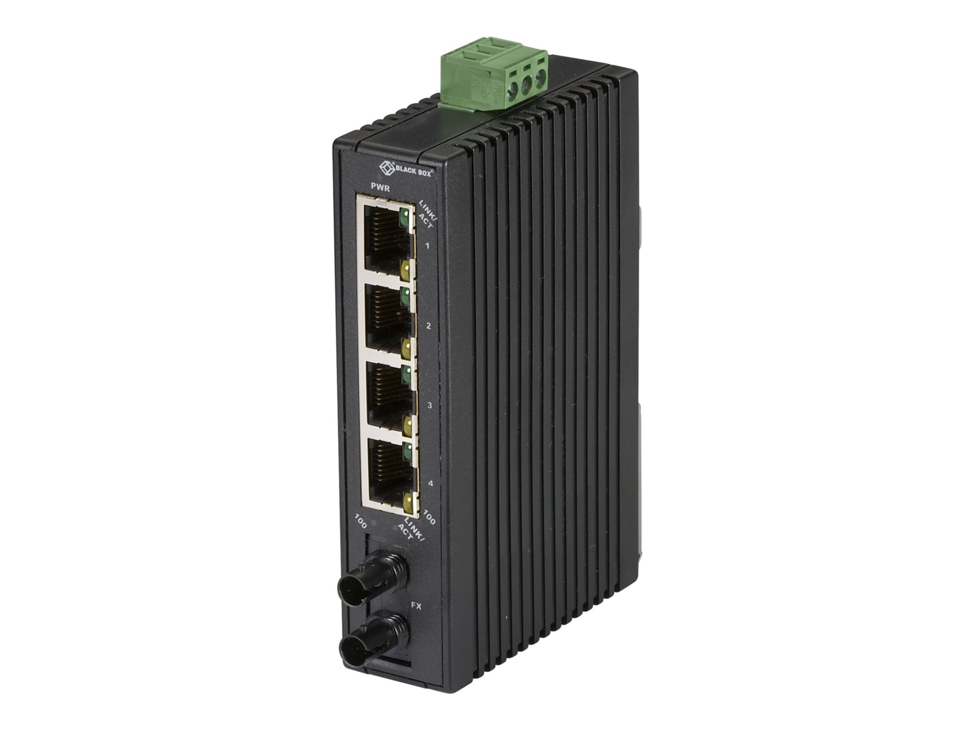 Black Box Hardened Mini Industrial - switch - 5 ports