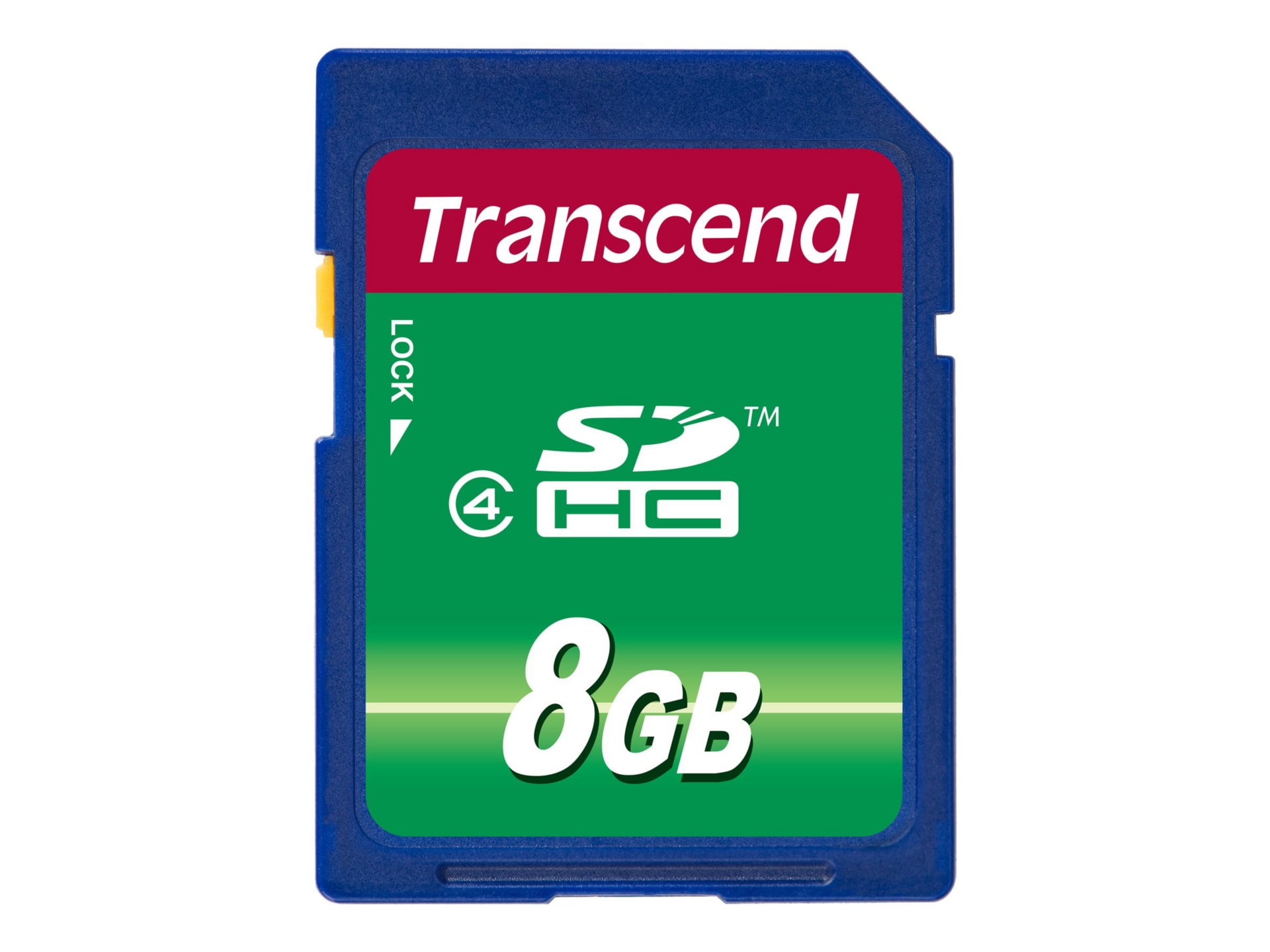 Transcend - flash memory card - 8 GB - SDHC