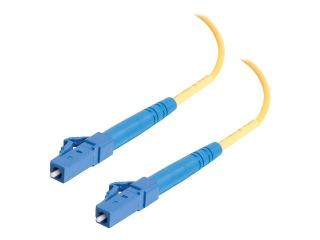 C2G 3m LC-LC 9/125 OS1 Simplex Singlemode PVC Fiber Cable - Yellow