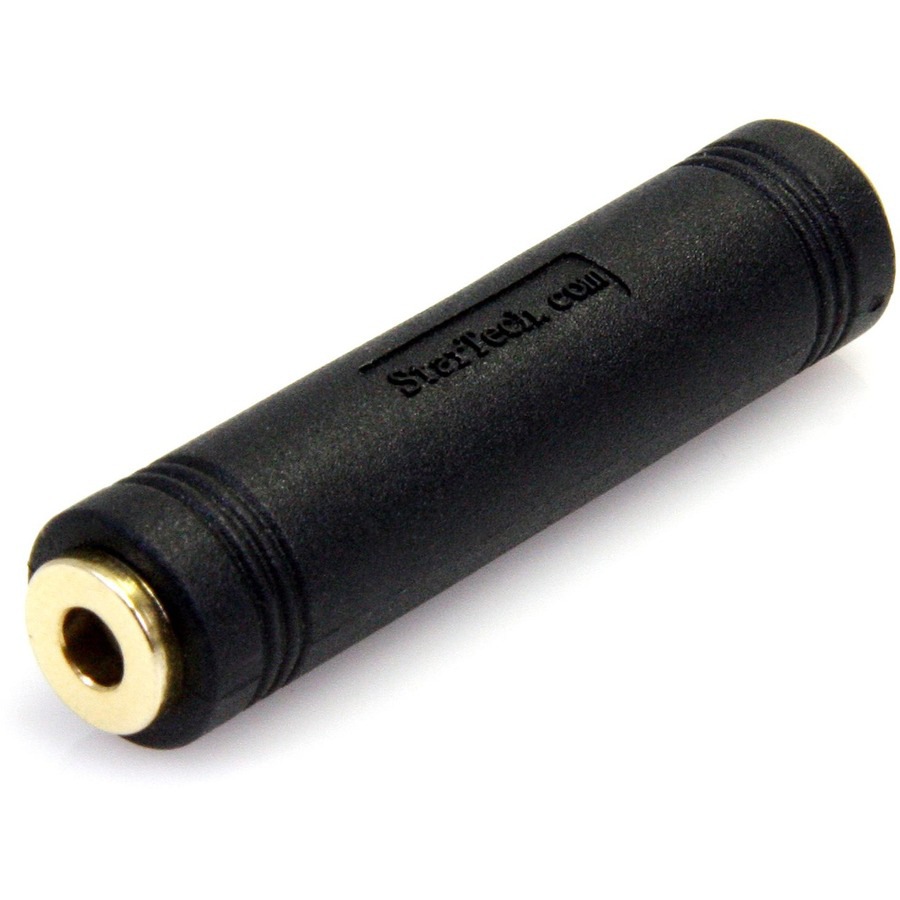 StarTech.com 3.5mm Female to Female Coupler - 3.5mm Audio Coupler - Gold Pl