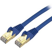 StarTech.com 10 ft CAT6a Ethernet Cable - 10GbE STP Snagless 100W PoE Blue