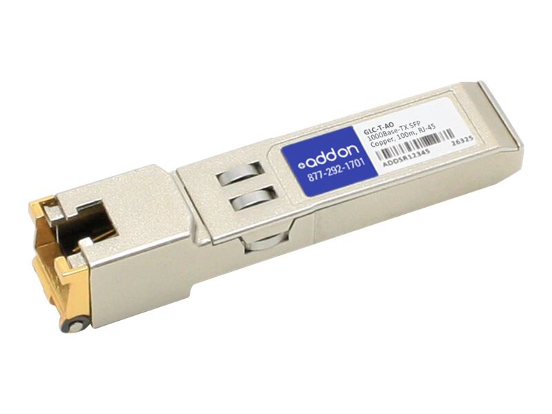 AddOn Cisco GLC-T Compatible SFP Transceiver - module transmetteur SFP (mini-GBIC) - GigE
