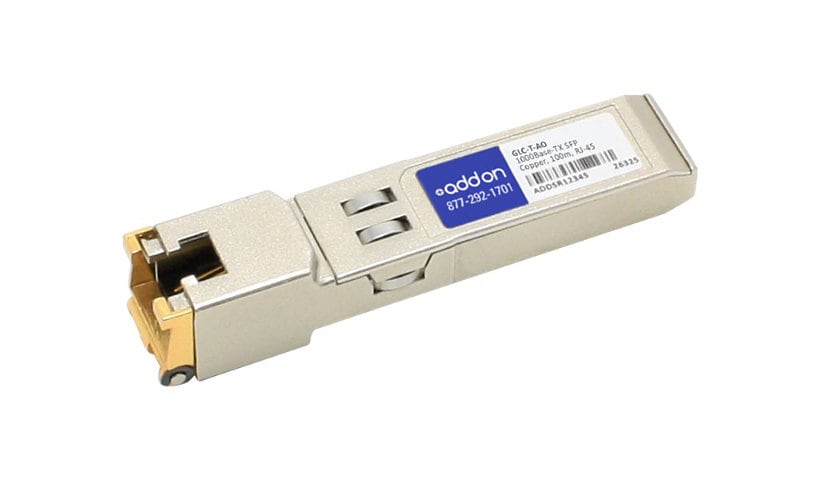 AddOn Cisco GLC-T Compatible SFP Transceiver - SFP (mini-GBIC) transceiver
