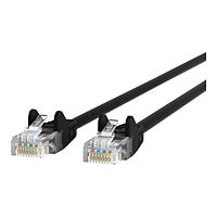 Belkin Cat5e/Cat5 2ft Black Snagless Ethernet Patch Cable, PVC, UTP, 24 AWG, RJ45, M/M, 350MHz, 2'
